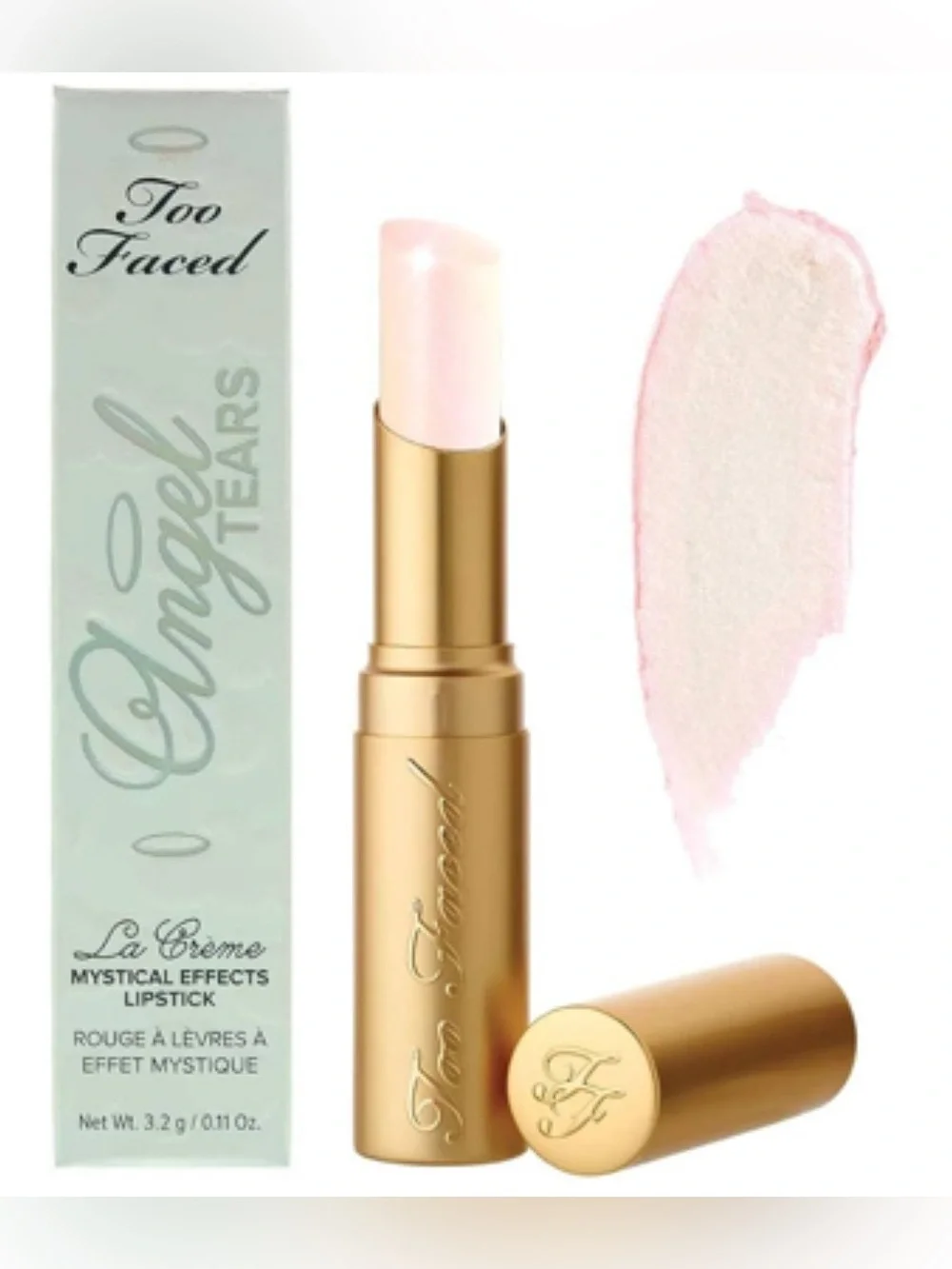 NIB Too Faced Angel Tears La Crème Mystical Effects Lipstick